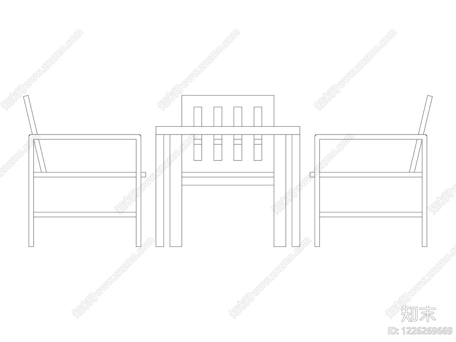 餐桌几类平立面餐桌cad施工图下载【ID:1226269669】