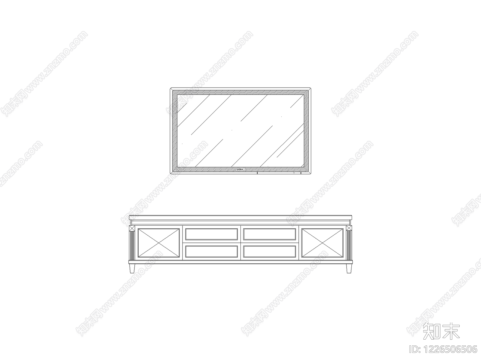 柜子cad施工图下载【ID:1226506506】
