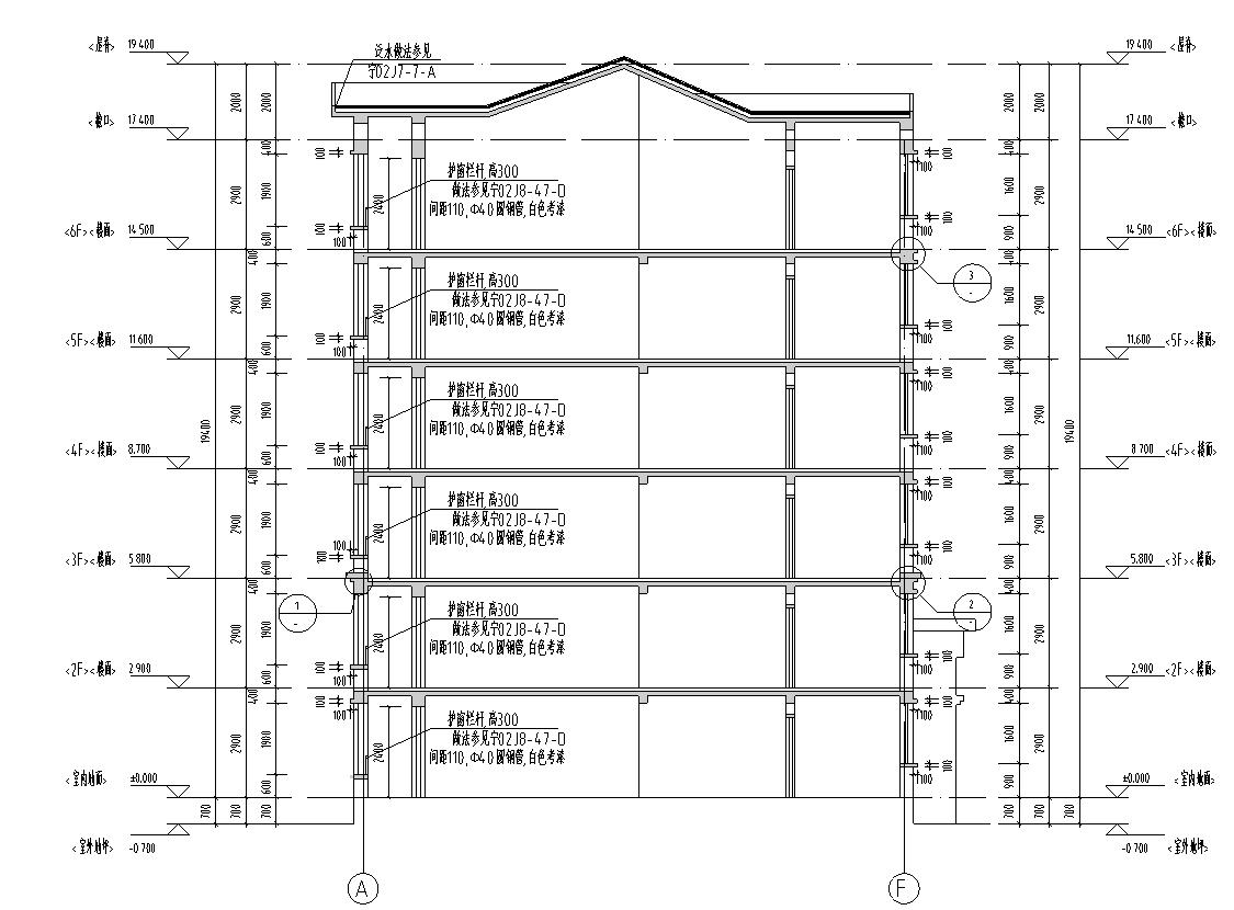 [广东]高层砖混结构石材外墙塔式住宅建筑施工图cad施工图下载【ID:167535186】
