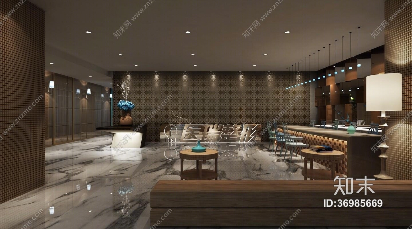 叙品设计（蒋国兴）--医瑞整形效果图cad施工图下载【ID:36985669】