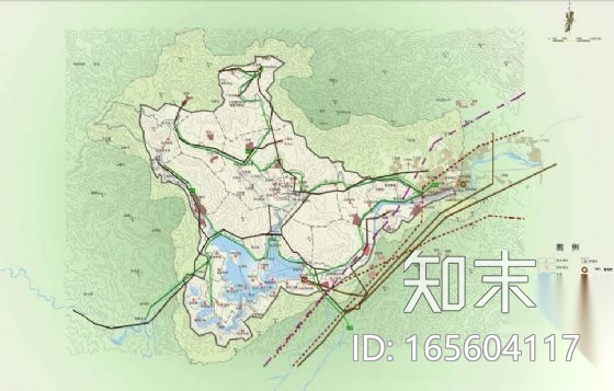 浙江风景名胜区总体规划cad施工图下载【ID:165604117】