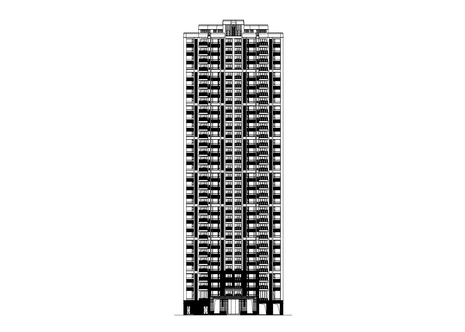 某知名地产住宅全套施工图(建结水暖电)施工图下载【ID:160580118】