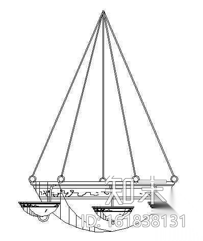 吊灯图块2cad施工图下载【ID:161838131】