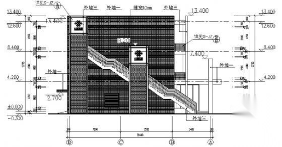 某通信楼建筑施工图cad施工图下载【ID:151435195】