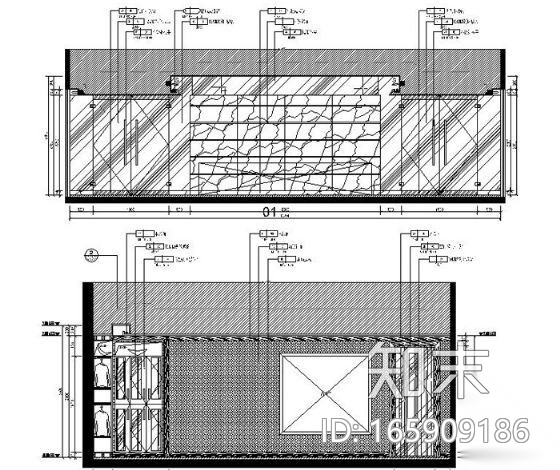 三亚某酒店康体区施工图cad施工图下载【ID:165909186】