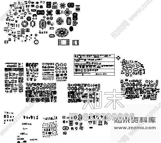 图块/节点室内CAD模块施工图下载【ID:832299866】