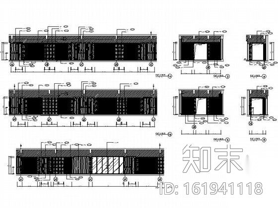 [浙江]度假酒店6层走廊装修设计施工图cad施工图下载【ID:161941118】