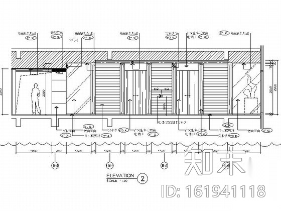 [浙江]度假酒店6层走廊装修设计施工图cad施工图下载【ID:161941118】