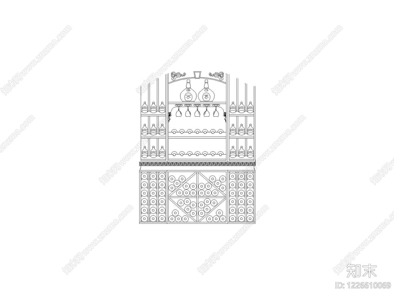 柜子cad施工图下载【ID:1226610069】