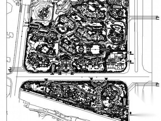 [佛山]县城居住区园林景观植物种植设计施工图施工图下载【ID:161089128】