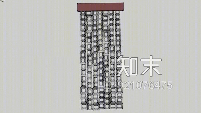 现代窗帘SU模型下载【ID:921076475】