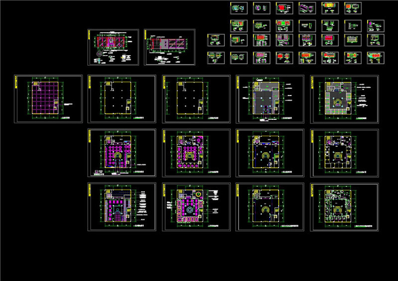 全套餐厅cad装饰图CAD图纸cad施工图下载【ID:149739182】