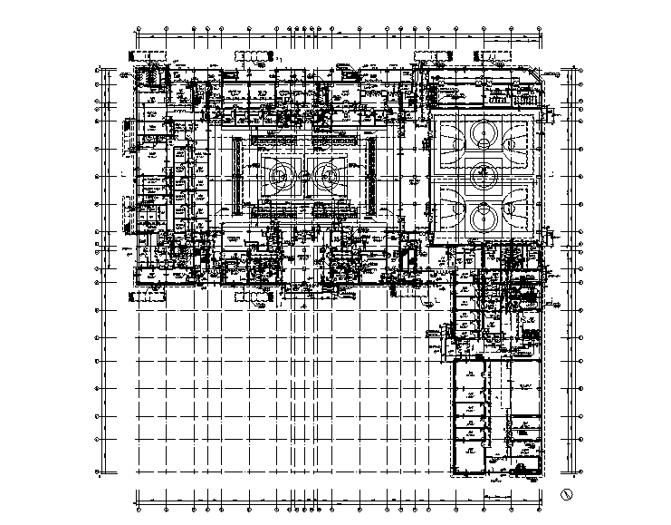 [天津]大学新建L形综合体育馆全套施工图201cad施工图下载【ID:167260117】