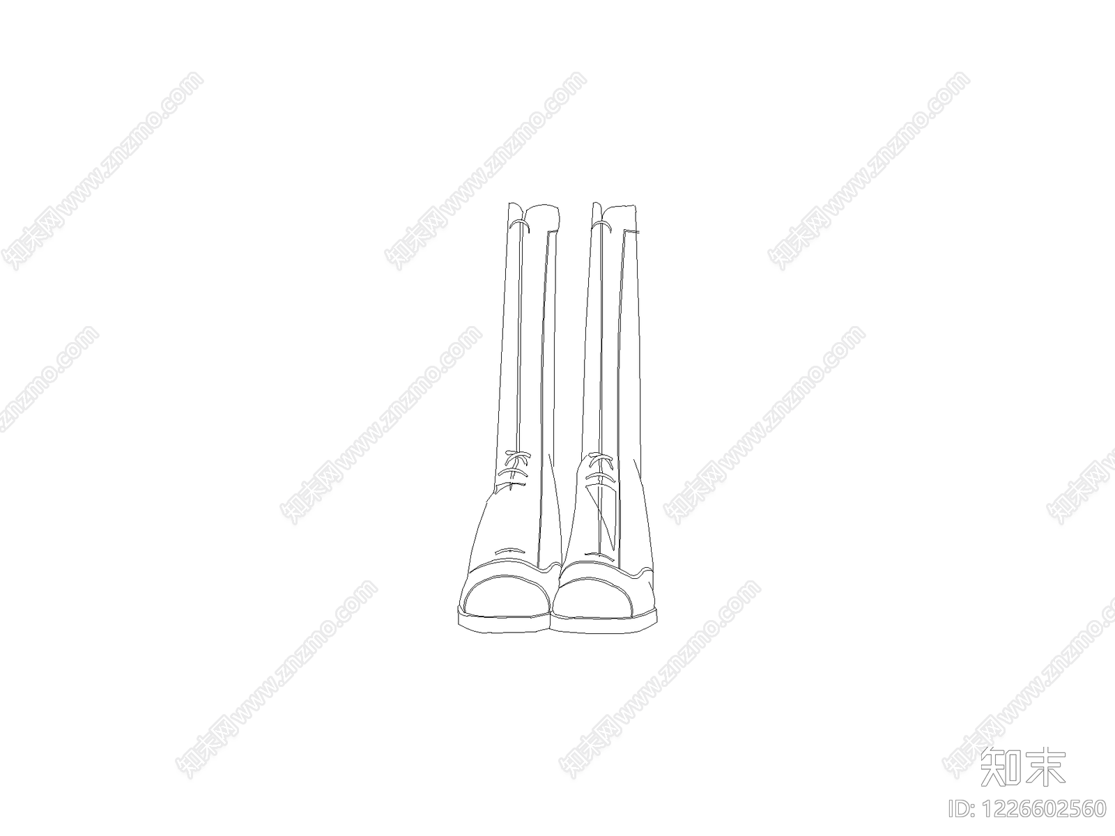 中式,现代服装鞋帽CAD图纸