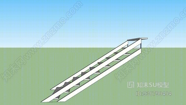 舞台楼梯SU模型下载【ID:930790404】