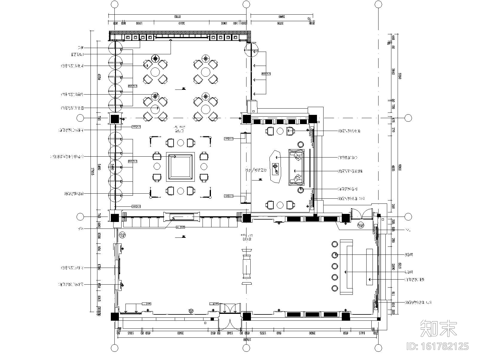长沙首个汉文化主题会所·售楼处竣工图cad施工图下载【ID:161782125】