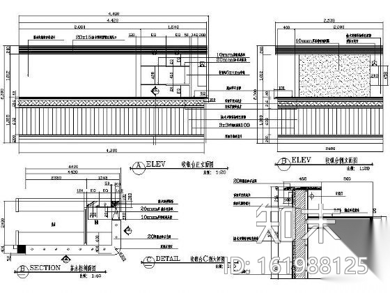 [广西]某酒店室内装饰工程设计施工图cad施工图下载【ID:161988125】