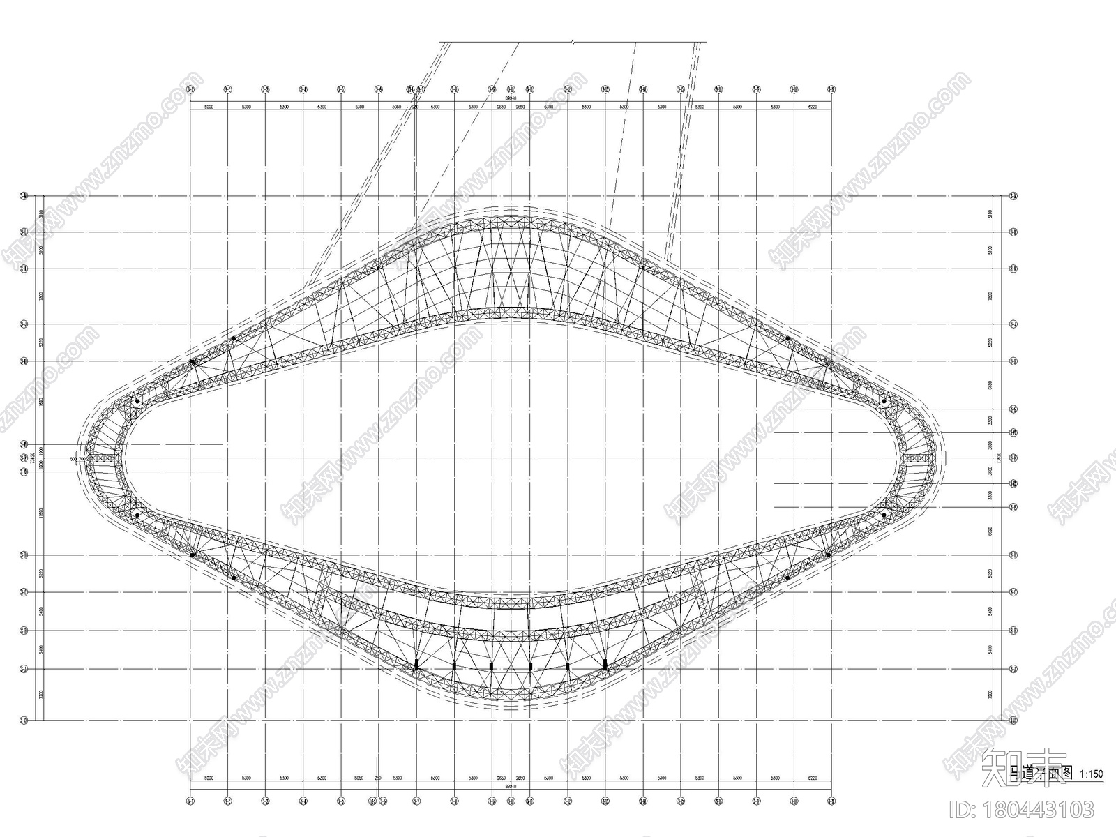 [广东]肇庆三层现代游泳馆建筑竣工图2018cad施工图下载【ID:180443103】