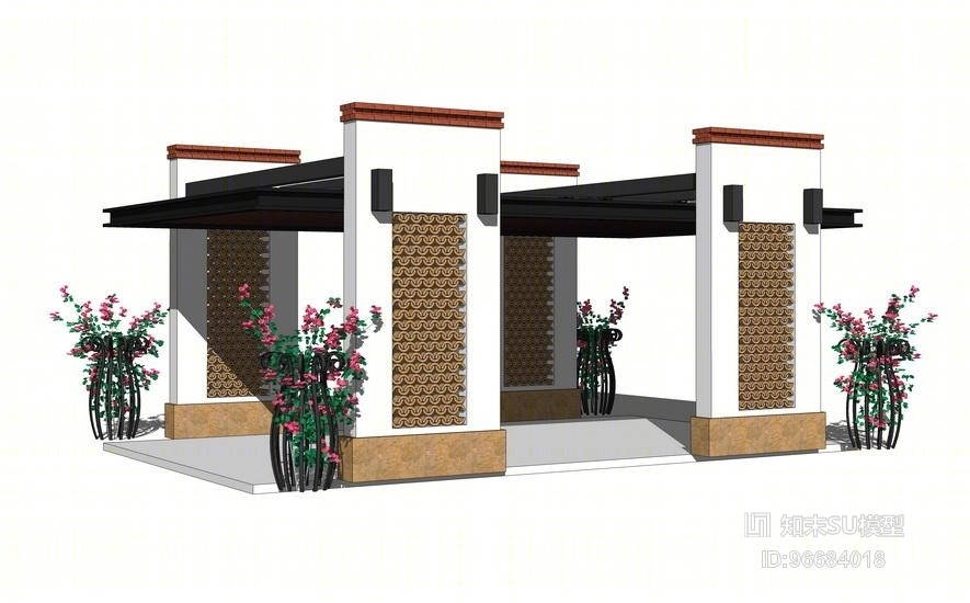 重庆珠江太阳城人防出口SU模型下载【ID:96684018】