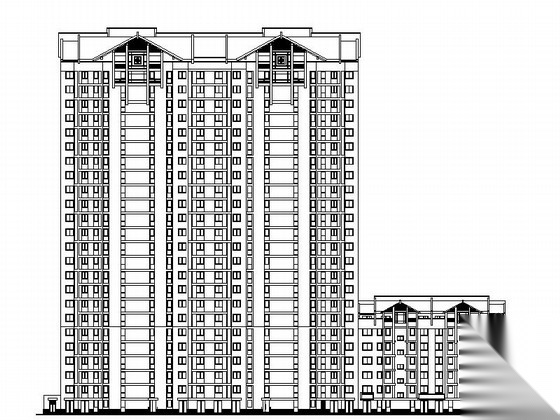 [辽宁]某住宅区规划及单体设计建筑施工图（含节能计算）施工图下载【ID:167246132】