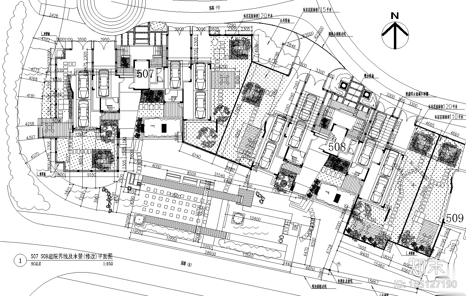 [江苏]南京天弘山庄庭院景观设计CAD施工图cad施工图下载【ID:165127190】