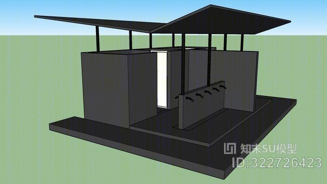 厕所清真寺SU模型下载【ID:322726423】