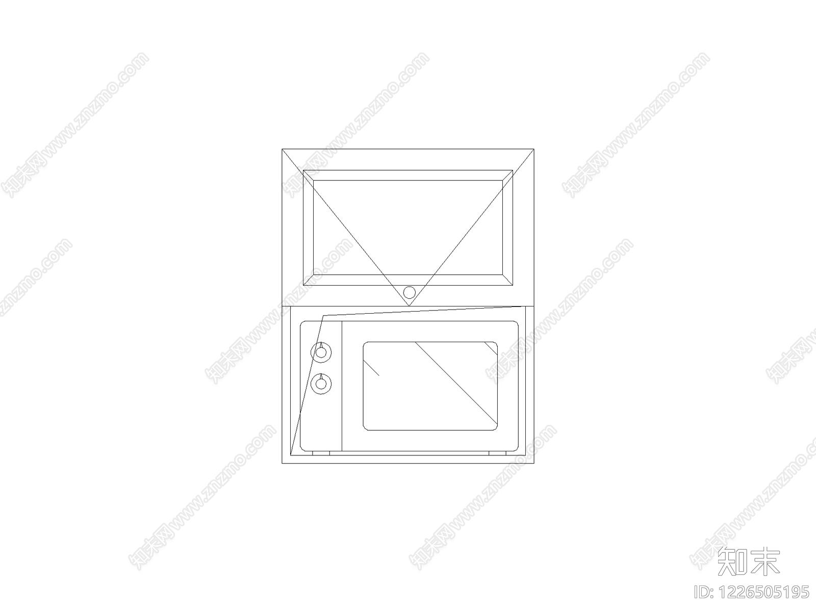 厨房设施cad施工图下载【ID:1226505195】