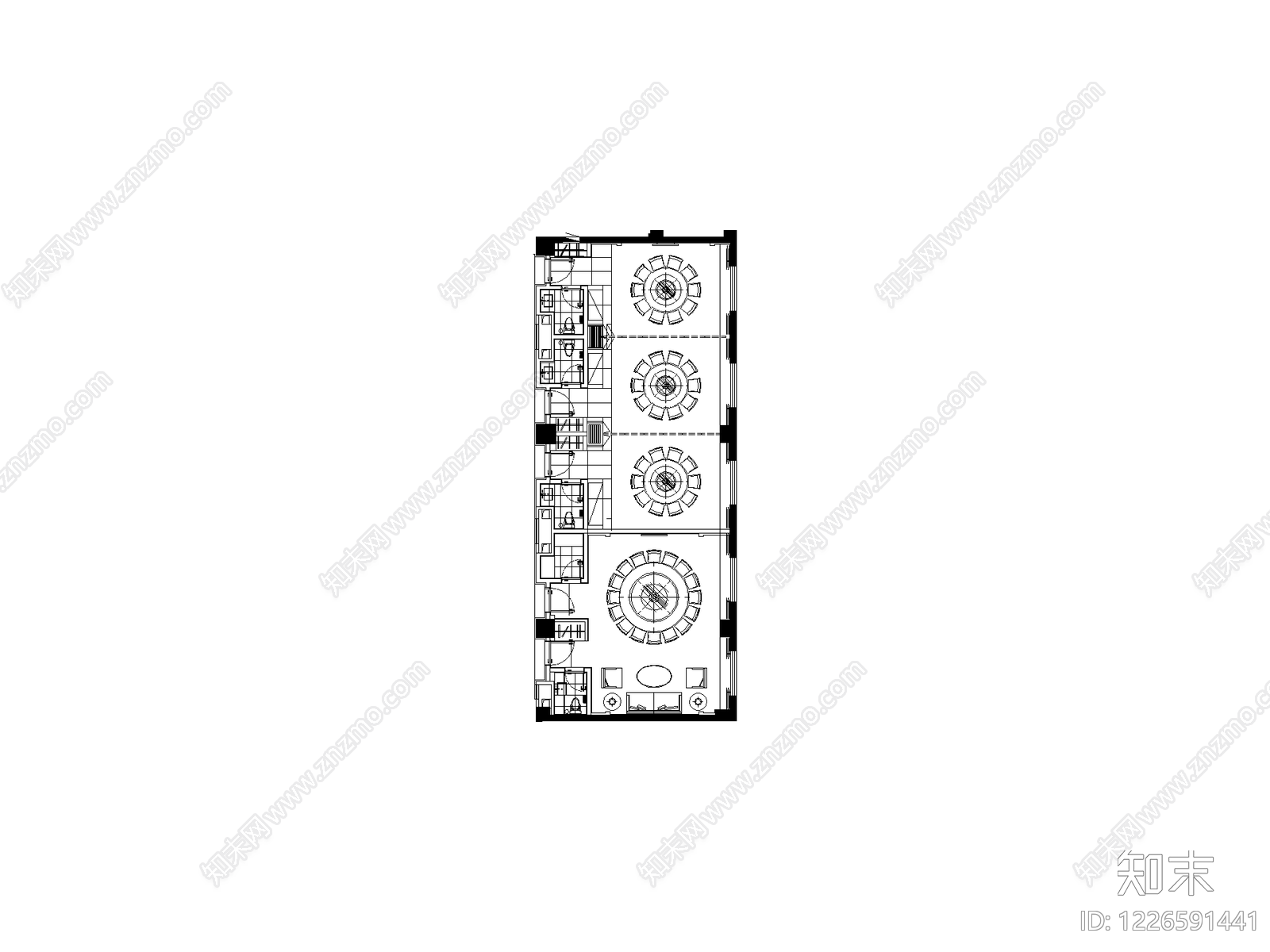 桌子cad施工图下载【ID:1226591441】