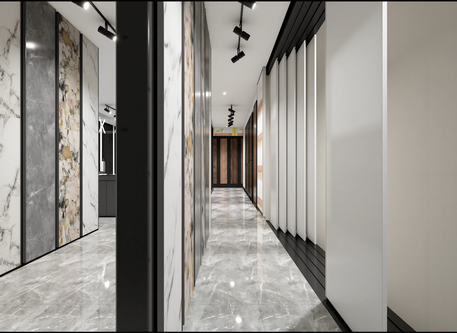 现代瓷砖展厅3D模型下载【ID:1214333866】