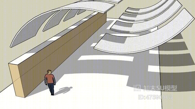 艺术风格建筑SU模型下载【ID:819297481】