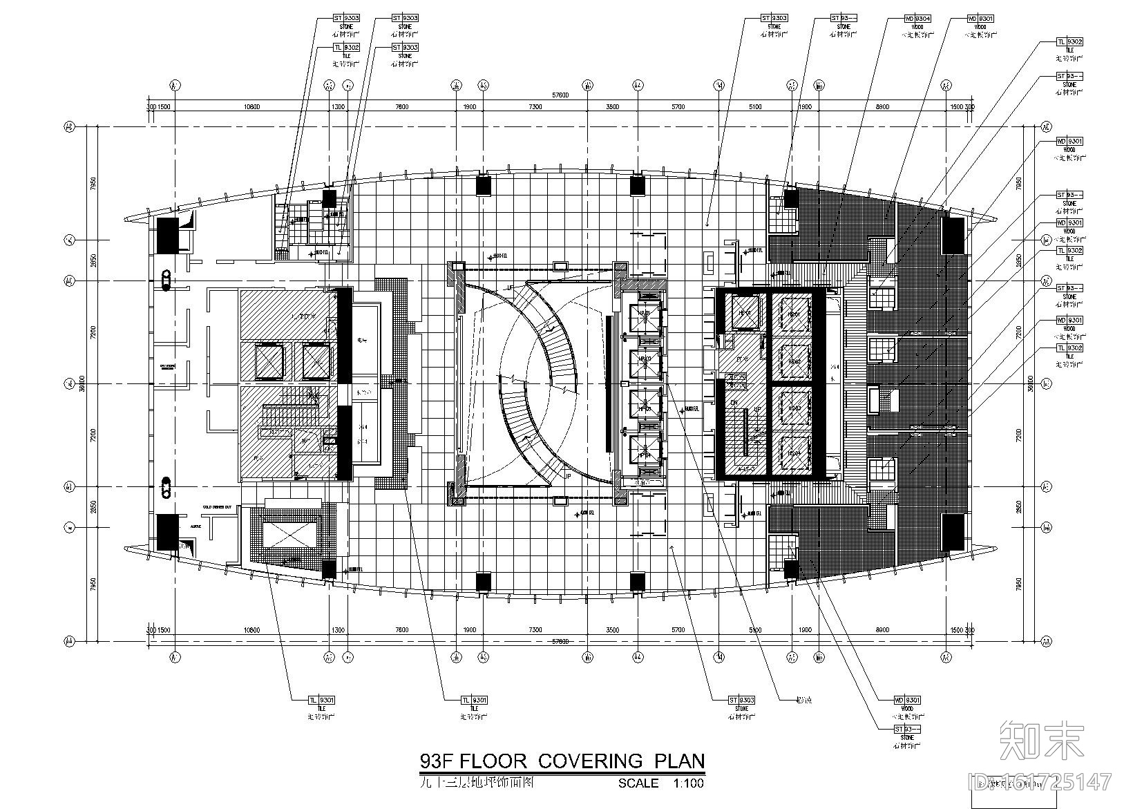 深圳京基瑞吉酒店全套施工图+效果图+实景图施工图下载【ID:161725147】