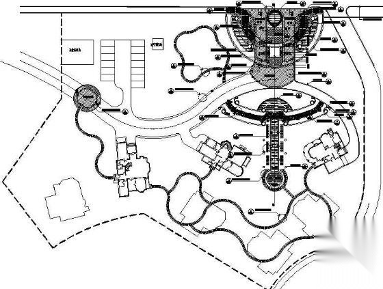 上海别墅区景观绿化设计全套cad施工图下载【ID:161120130】