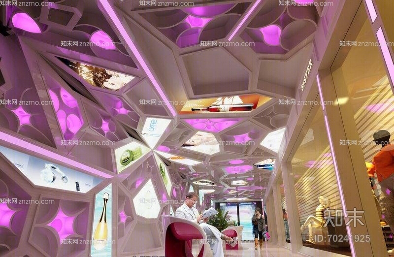 现代广告展厅3D模型下载【ID:70241925】