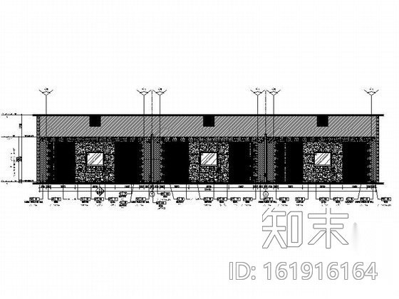 [深圳]时尚购物中心酒店高档会议室装修施工图（含效果）cad施工图下载【ID:161916164】