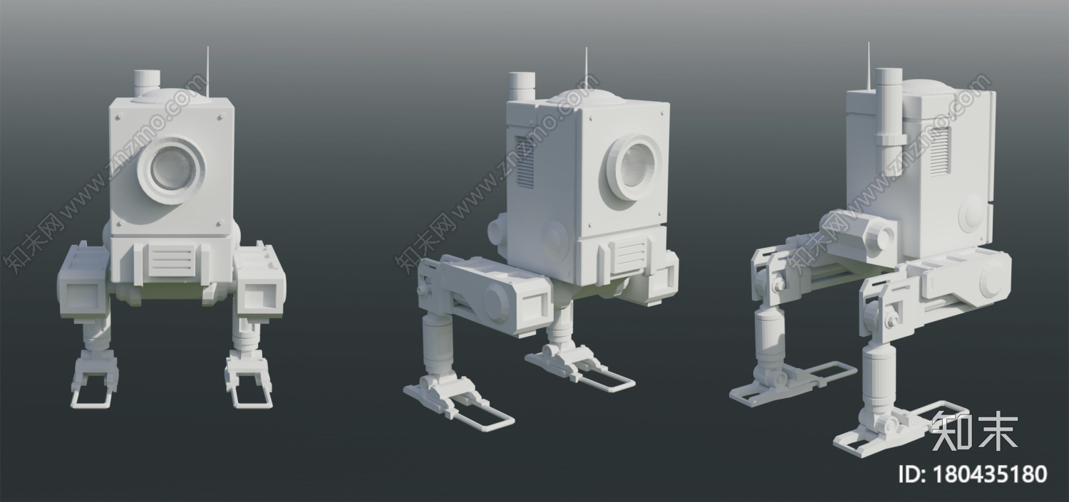 科幻小机器人CG模型下载【ID:180435180】