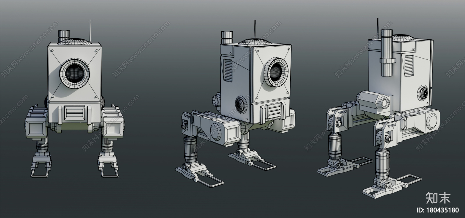 科幻小机器人CG模型下载【ID:180435180】