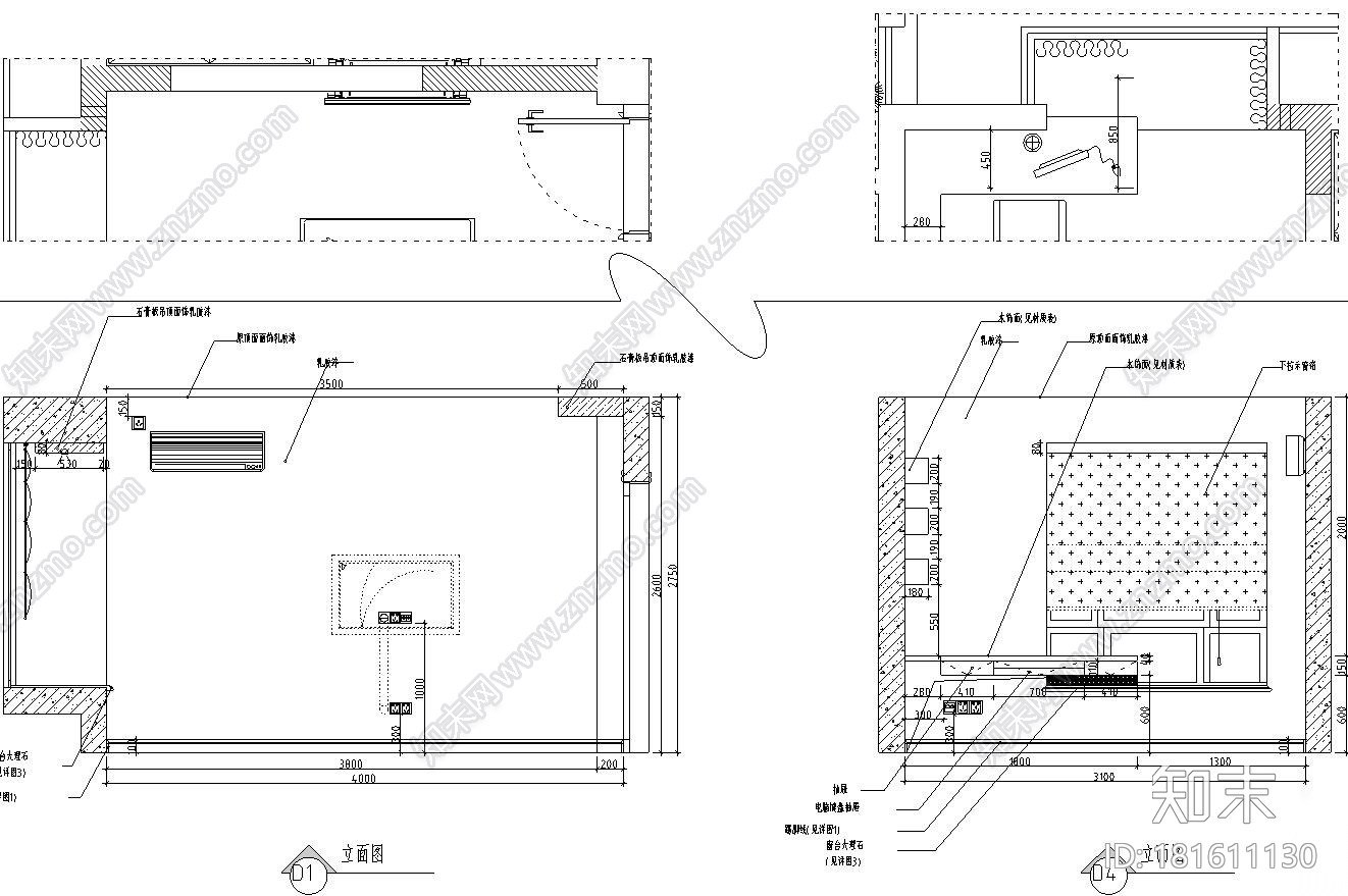 [安徽]安庆.香水百合室内施工图设计（CAD+施工图）施工图下载【ID:181611130】