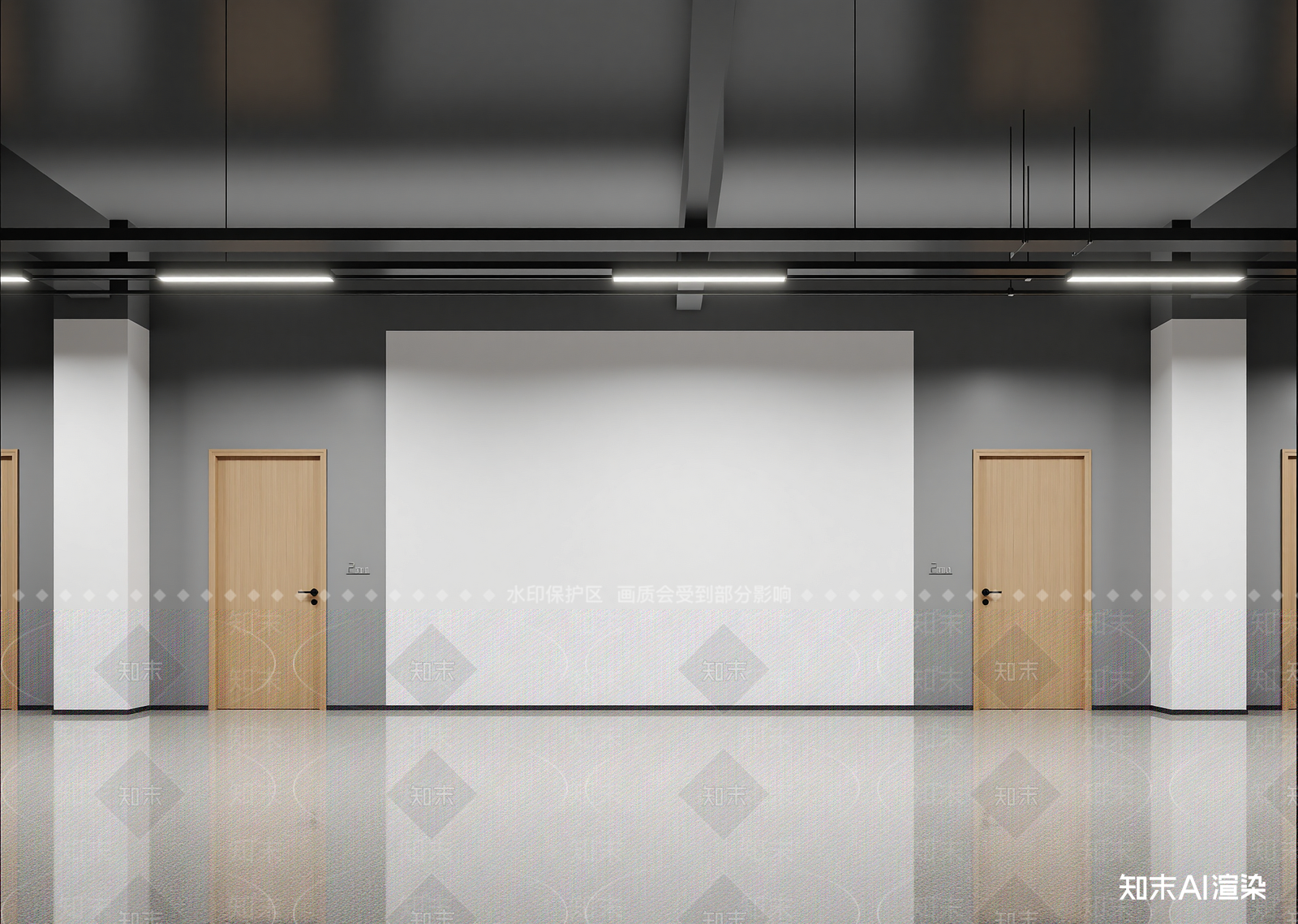 现代走廊3D模型下载【ID:1215920925】