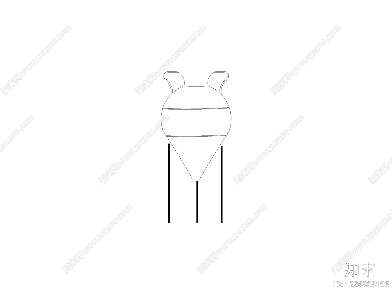 摆件cad施工图下载【ID:1226305196】