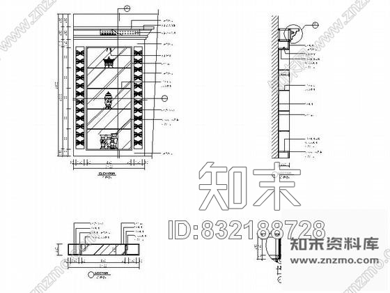 图块/节点时尚定制橱柜立面详图施工图下载【ID:832188728】