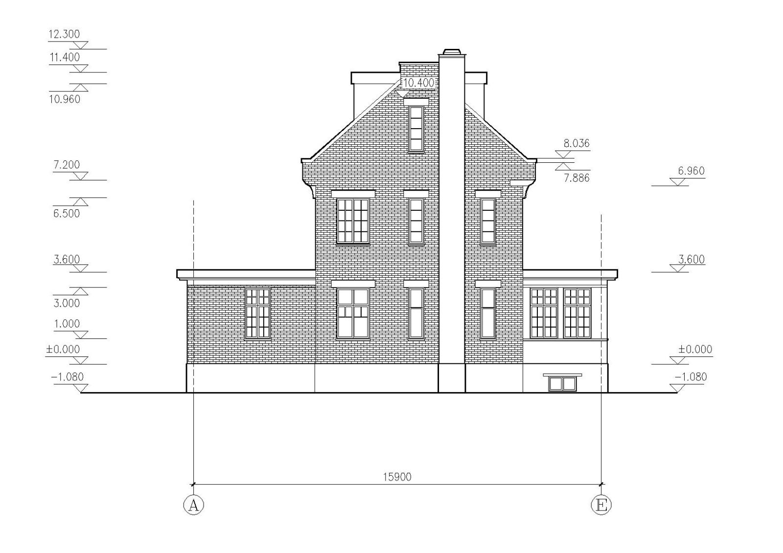 农村三层住宅自建房别墅建筑cad施工图下载【ID:149537115】