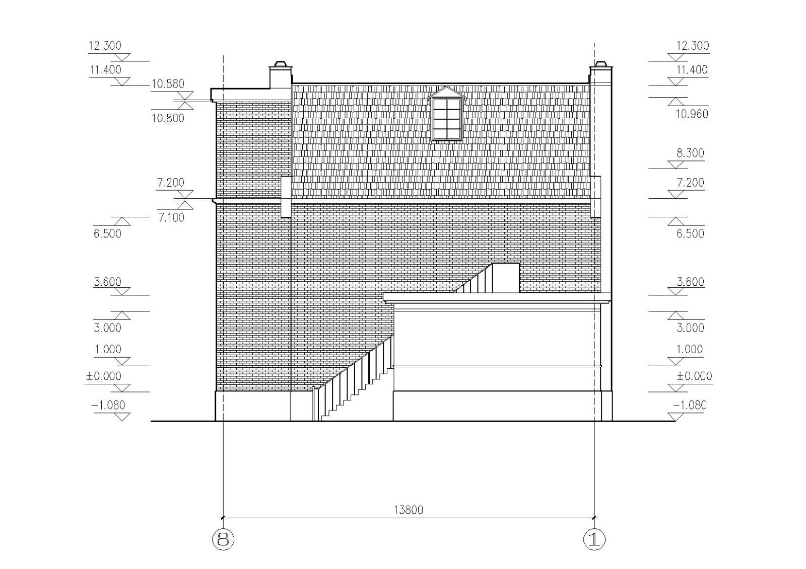 农村三层住宅自建房别墅建筑cad施工图下载【ID:149537115】