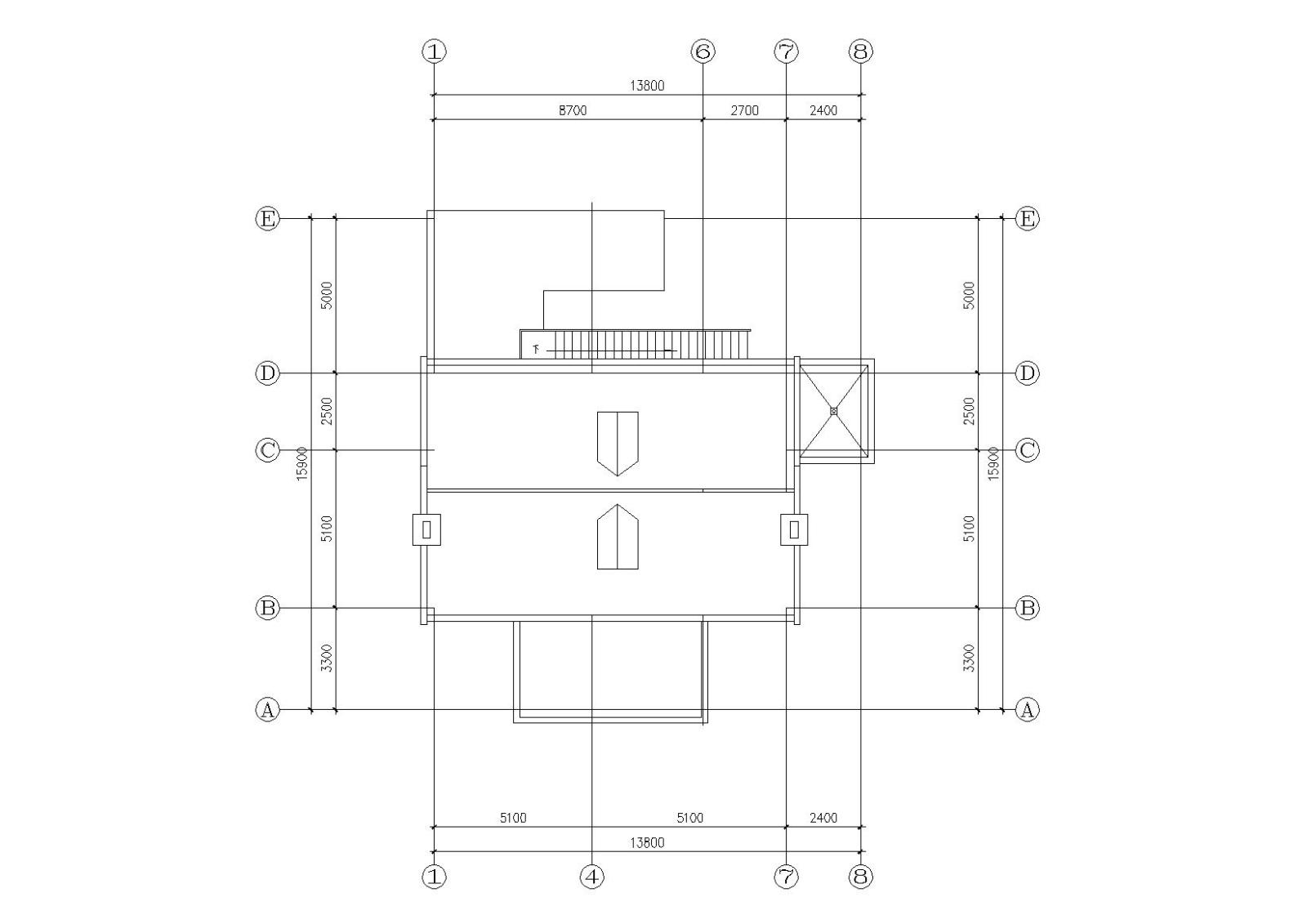 农村三层住宅自建房别墅建筑cad施工图下载【ID:149537115】