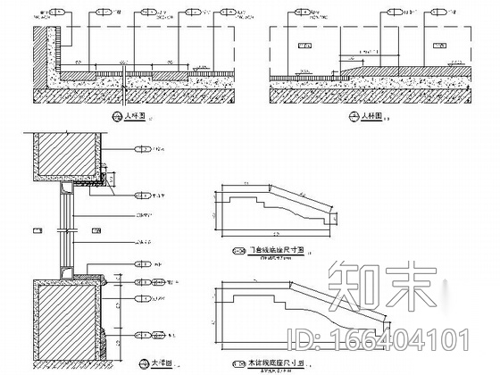 精巧两居室美式风格样板房装修施工图施工图下载【ID:166404101】