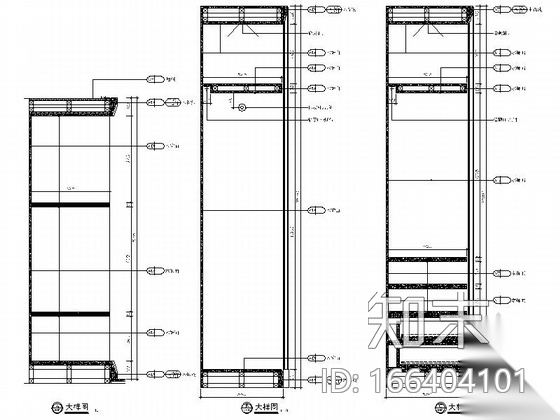 精巧两居室美式风格样板房装修施工图cad施工图下载【ID:166404101】