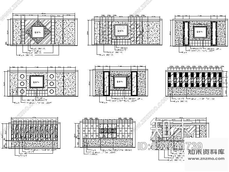 图块/节点KTV包厢立面图cad施工图下载【ID:832241739】