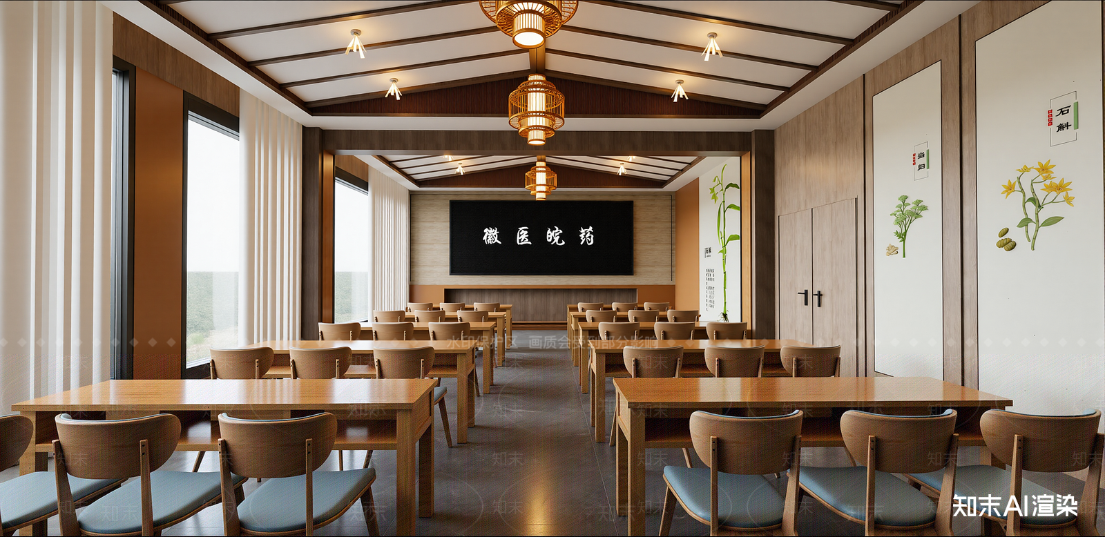 中式中餐厅SU模型下载【ID:1215199352】