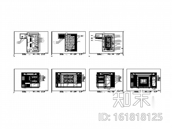 [重庆]某商务KTV包房B施工图cad施工图下载【ID:161818125】