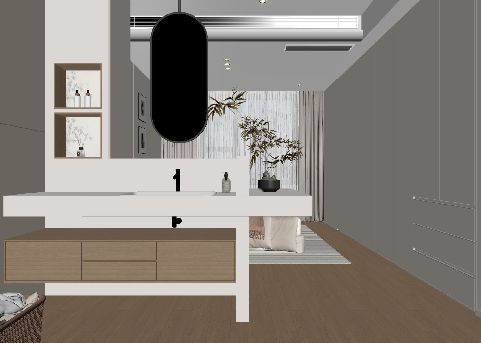 现代卫生间3D模型下载【ID:1214690160】