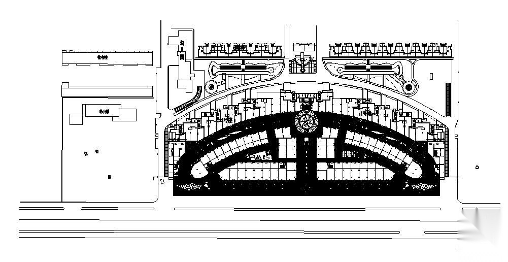 唐山小区景观施工图商业街部分cad施工图下载【ID:161096163】